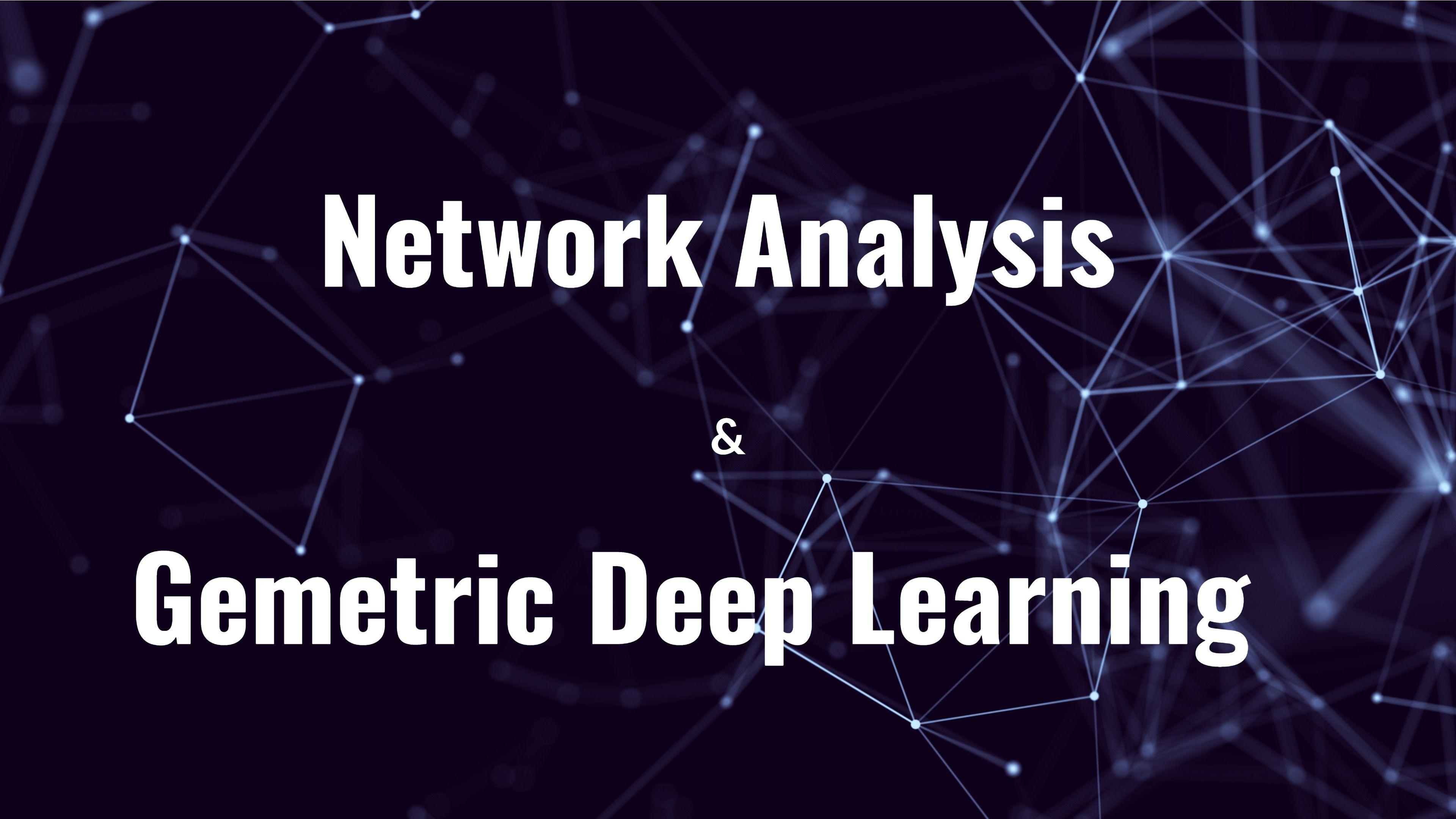 Network Analysis & Geometric Deep Learning.