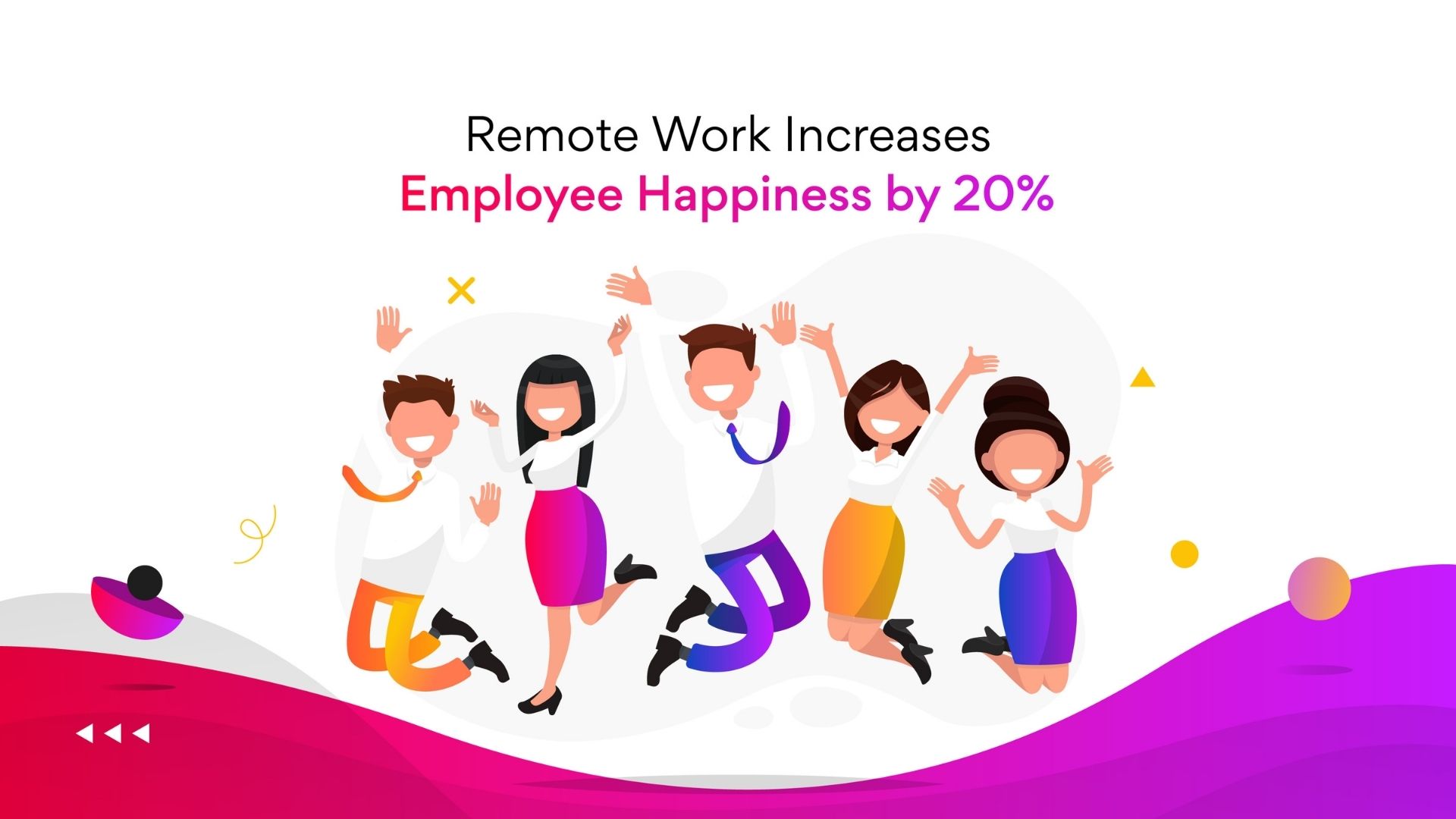 Remote work increases employee happiness