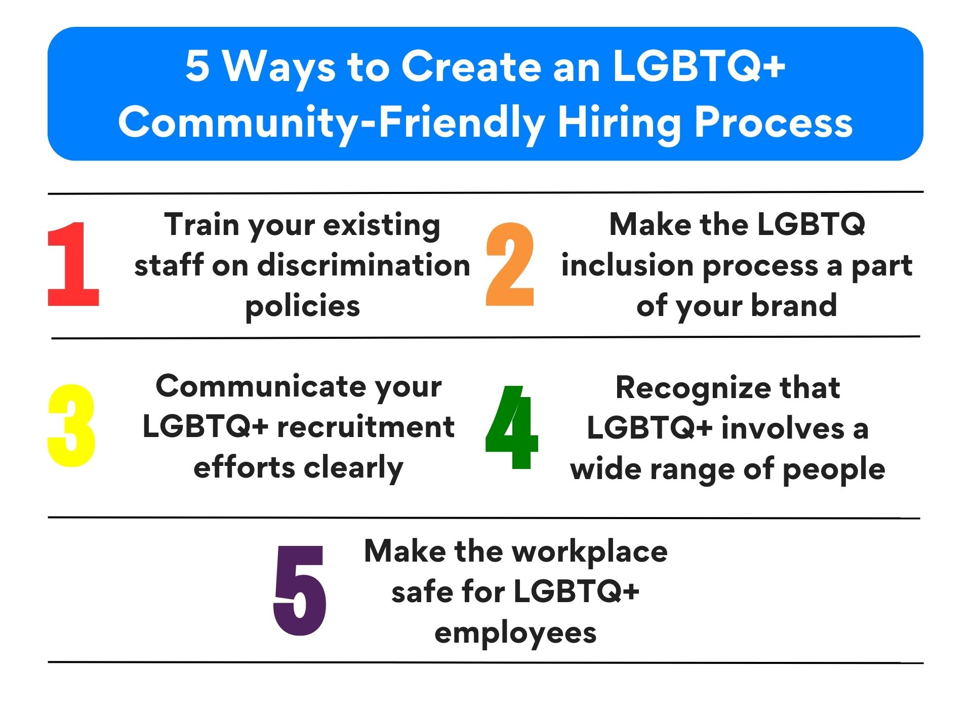 Ways to Create an LGBTQ+ Community-Friendly Hiring Process