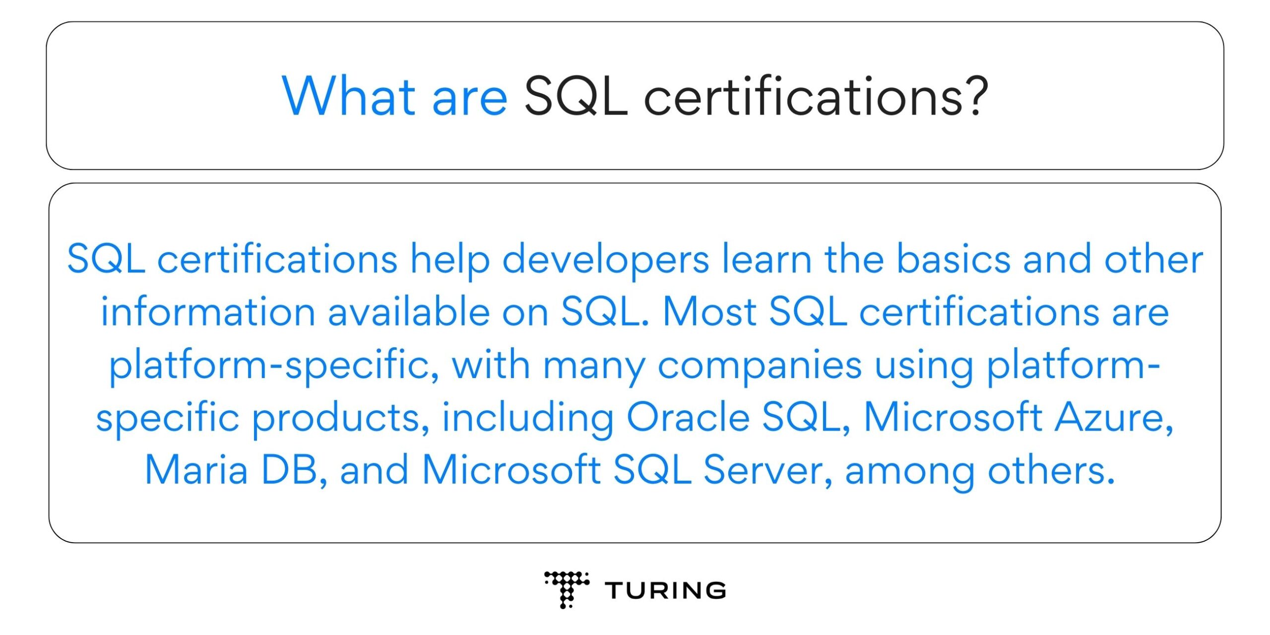 What are SQL certifications