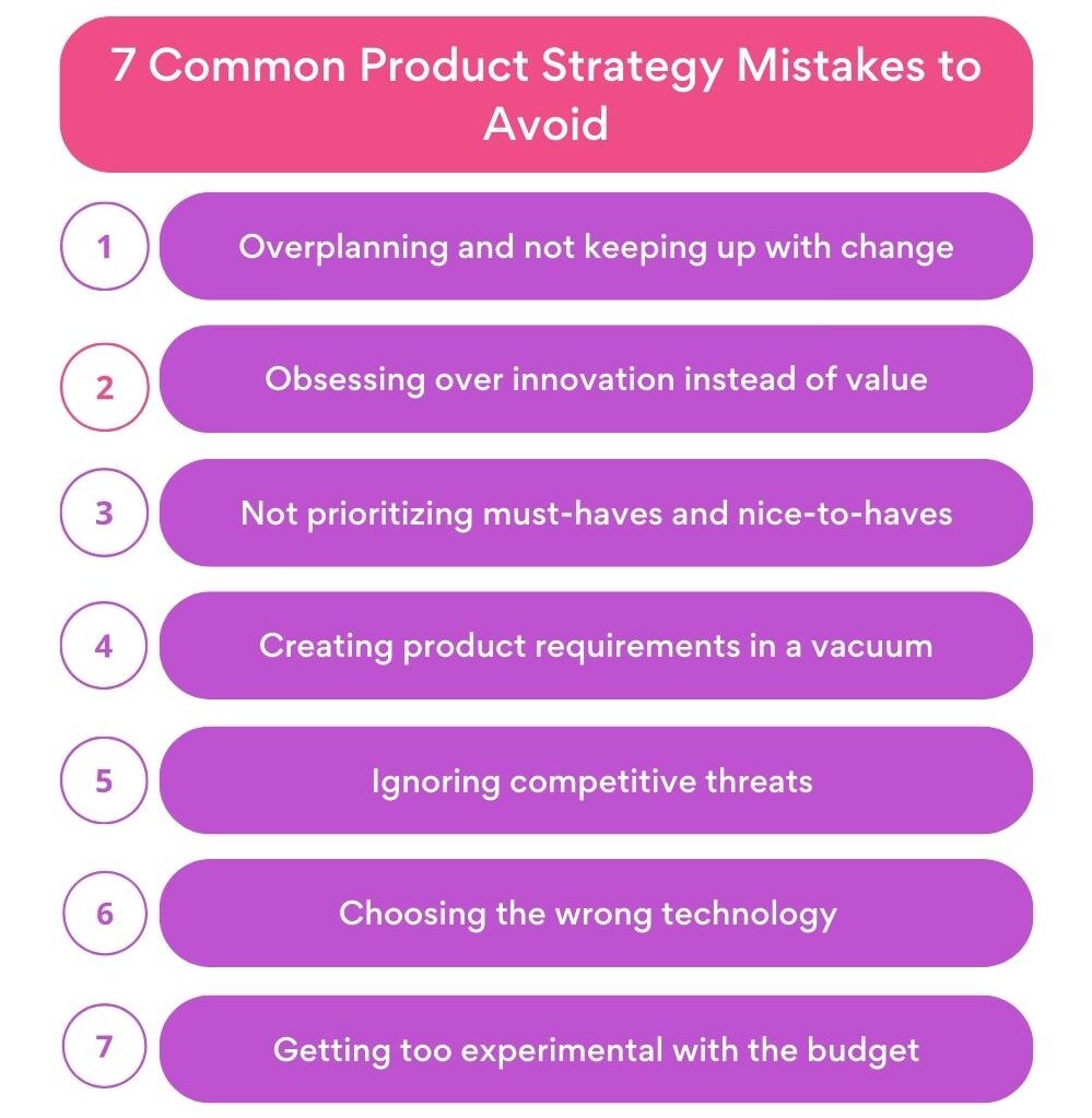 7 Common Product Strategy Mistakes to Avoid