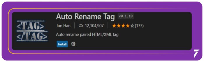 Auto Rename Tag VS Code extension