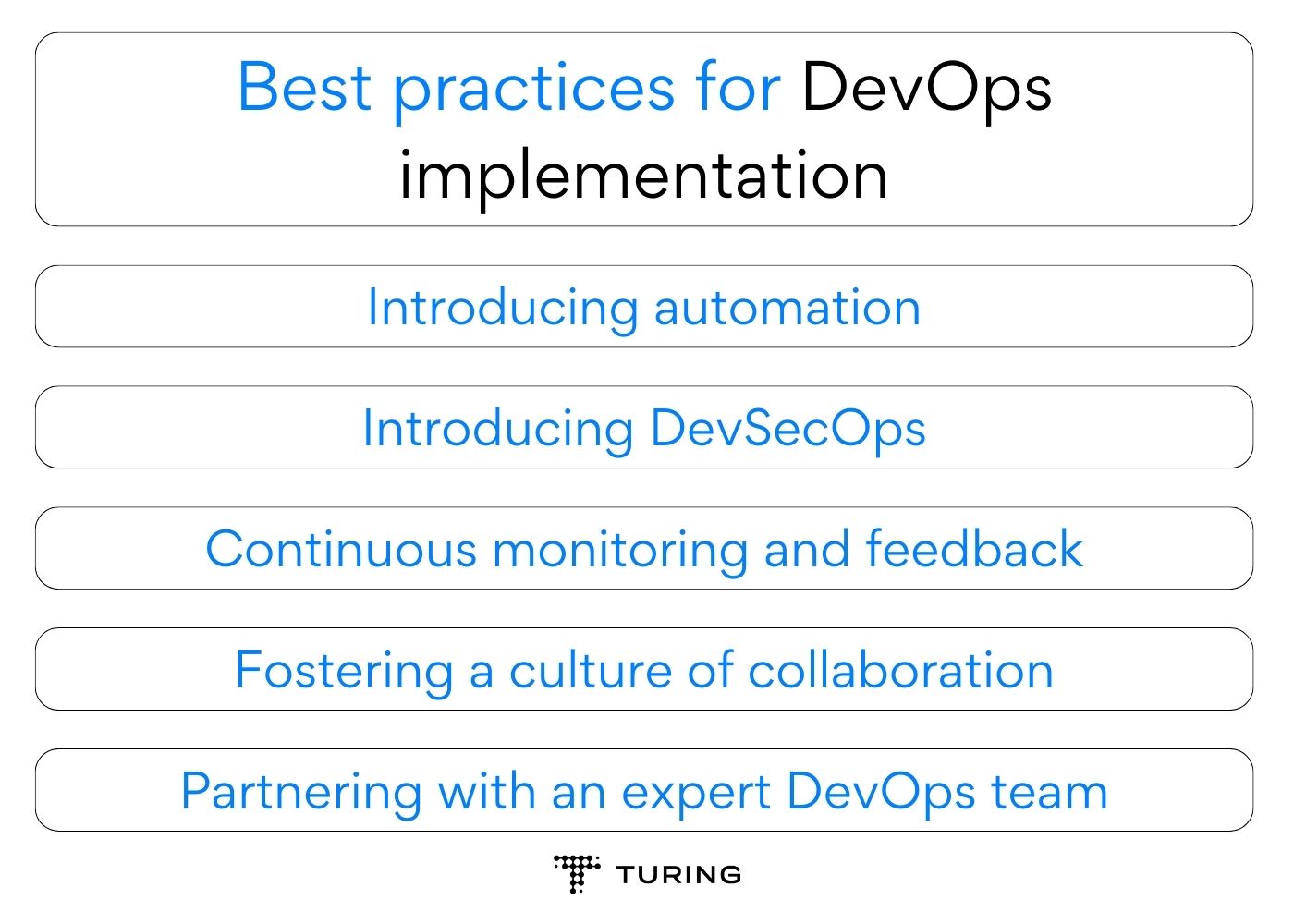 Best practices for DevOps implementation