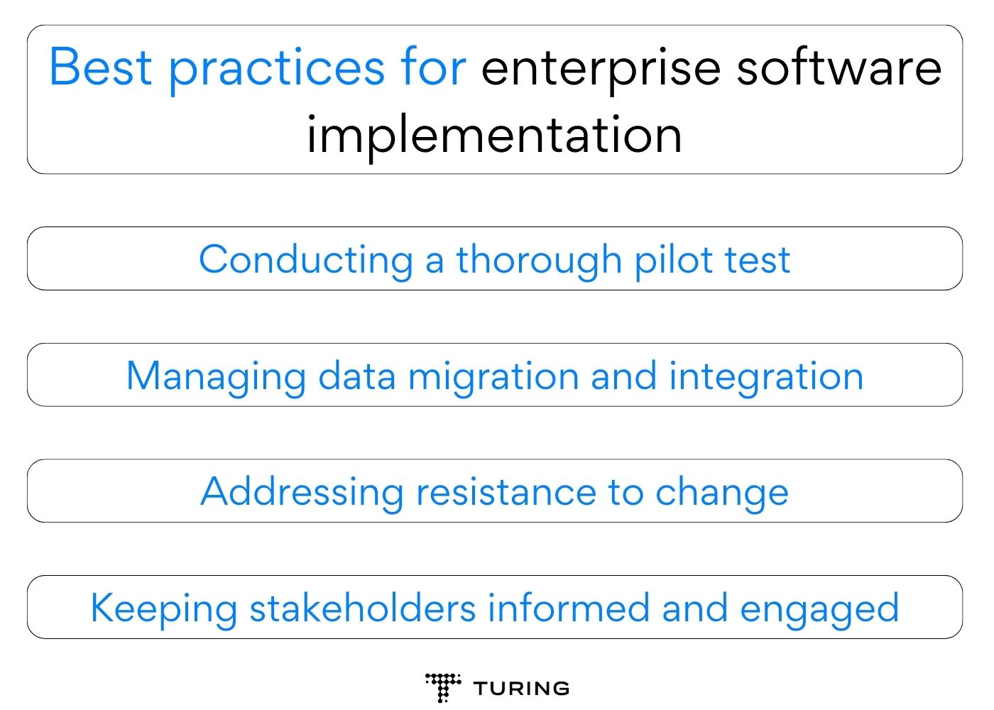 Best practices for enterprise software implementation