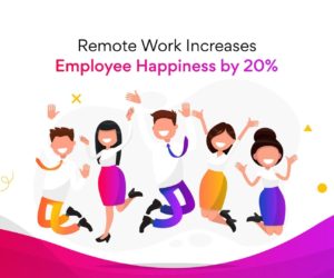 Remote work increases employee happiness